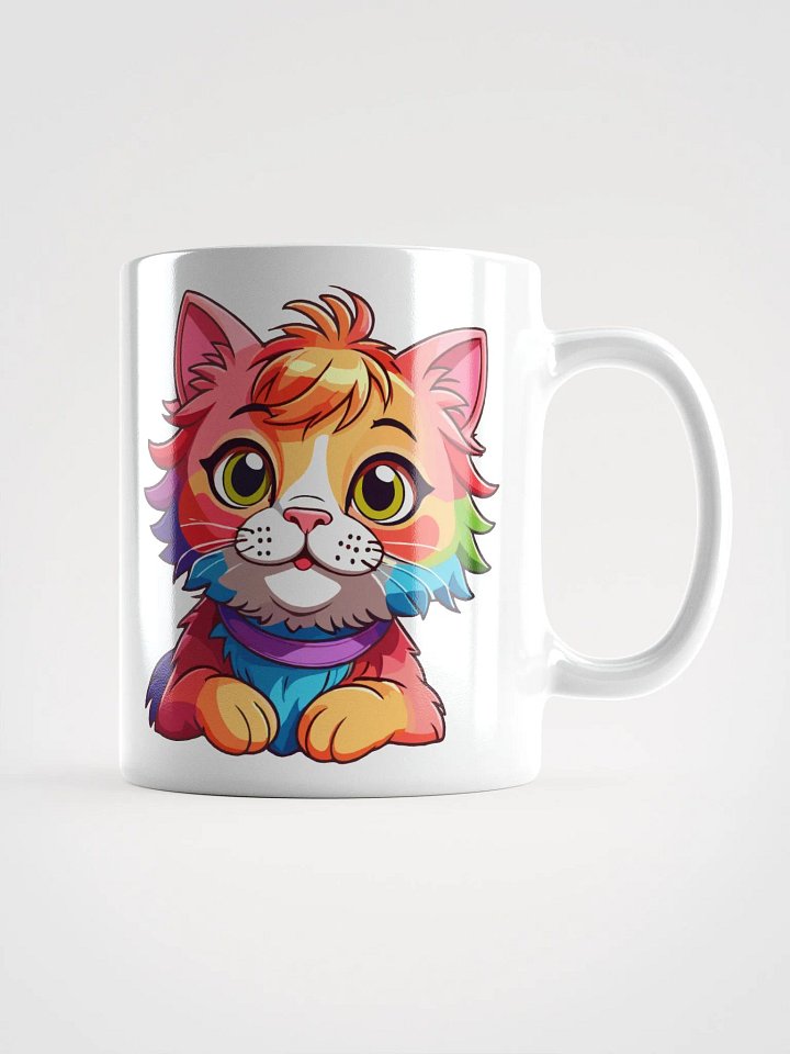 Cute Rainbow Color Cat 4 , Mug product image (1)