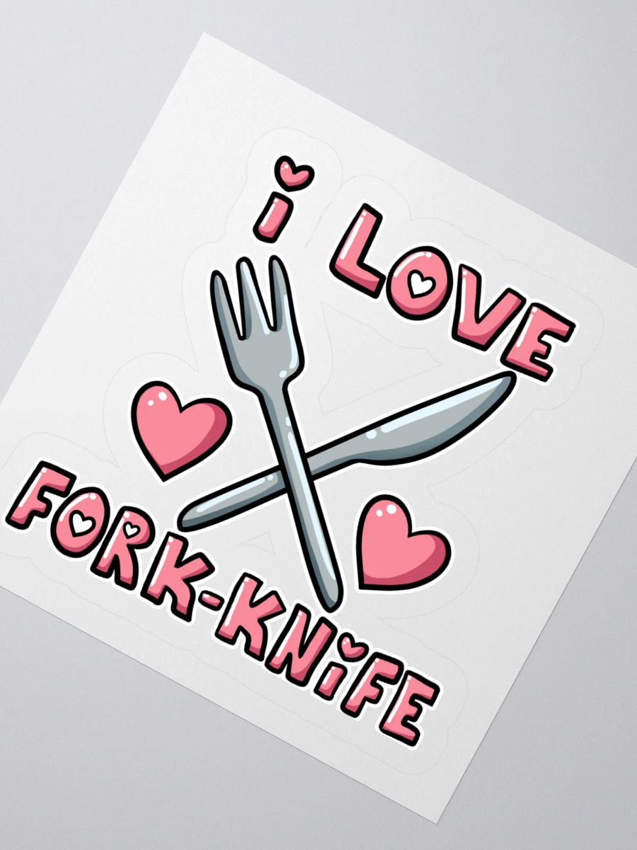 I ♥ Fork-Knife Sticker product image (2)