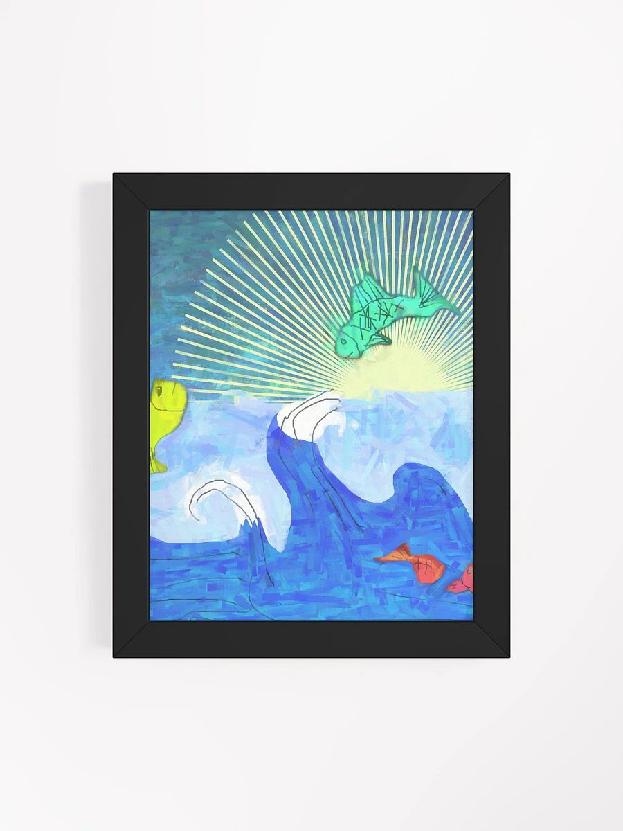 Jumping Fishies Framed Poster product image (69)