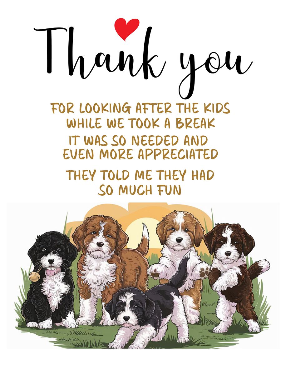 5"x7" Cavoodle Thank You Card product image (1)