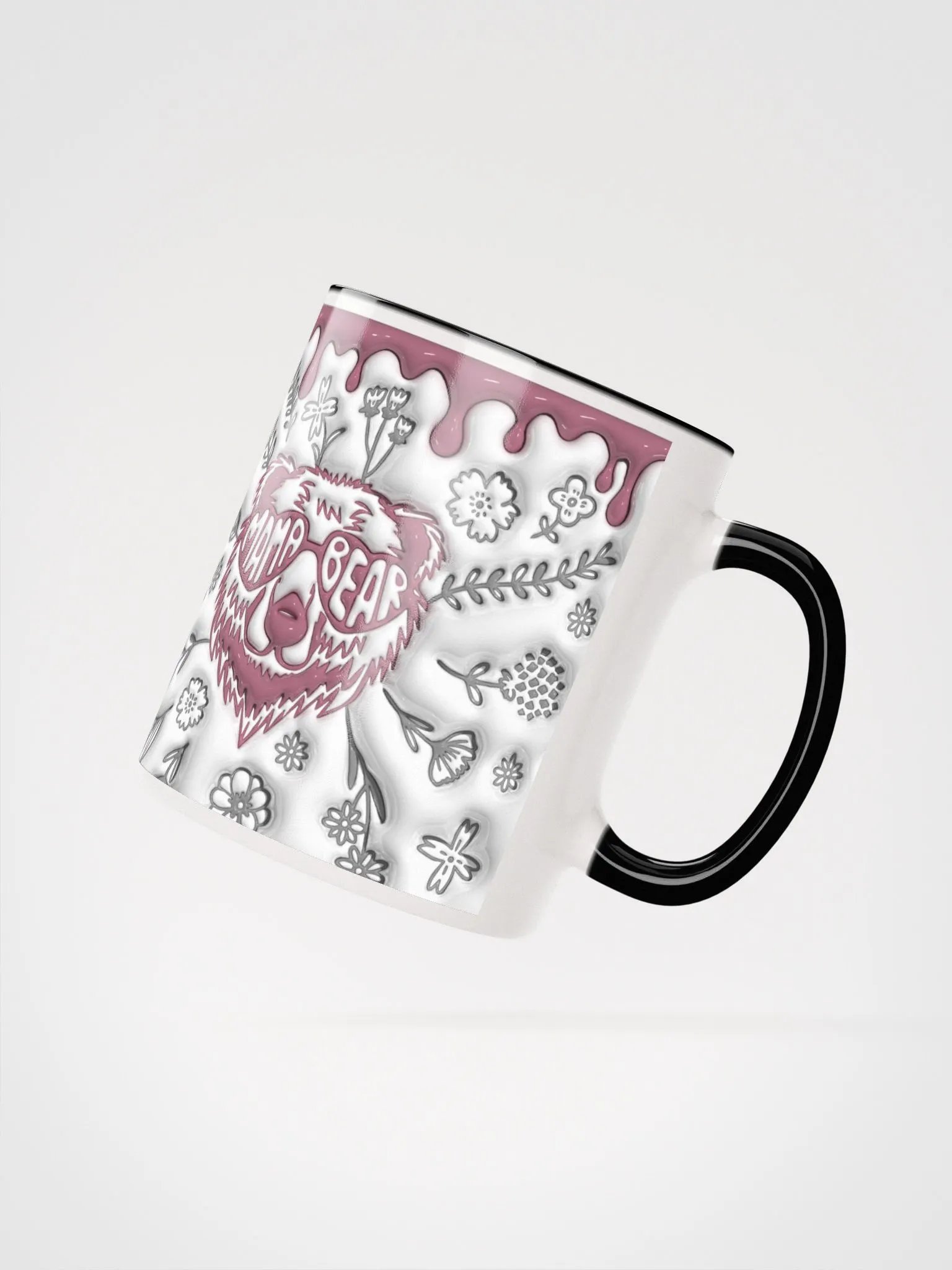 Cool mama bear 3D mug, sunglasses mom, gift for mother accent mug product image (3)