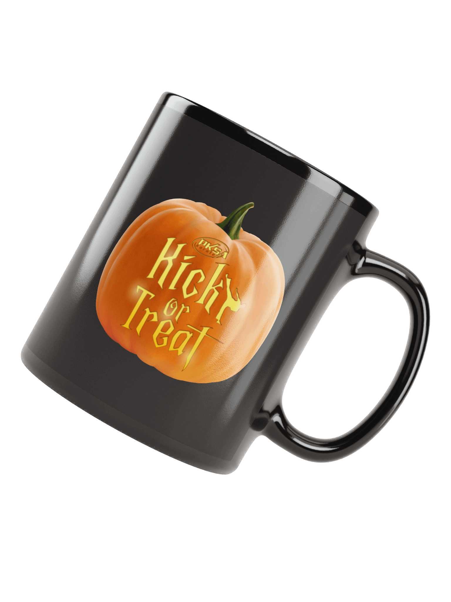 🎃🥤 Kick or Treat! Black Coffee Mug product image (4)