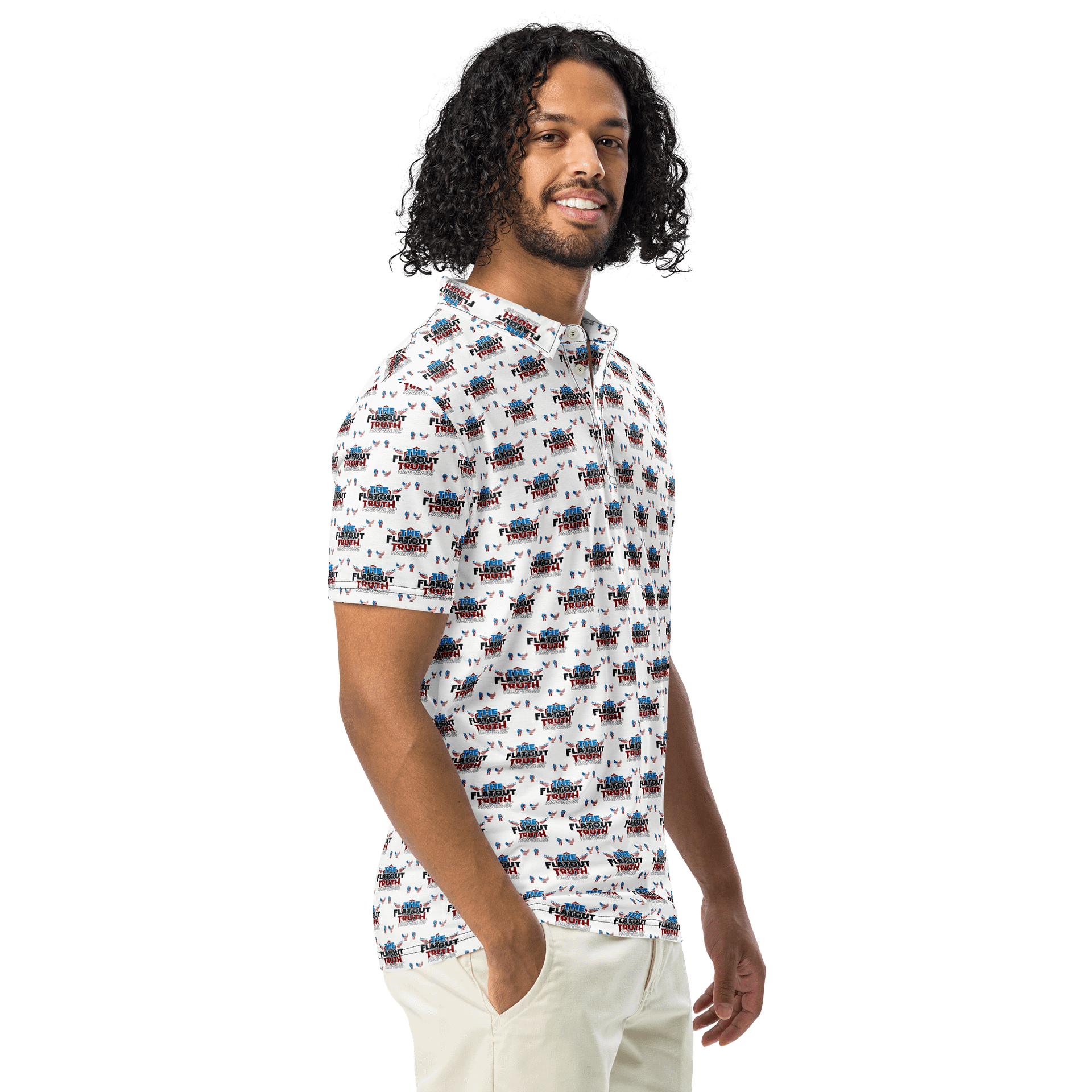 TFOT SlimFit America 1st White Polo Shirt product image (1)