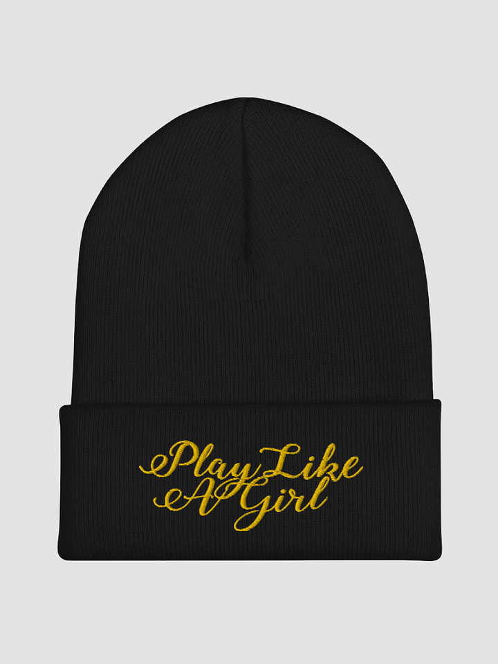 Embroidered Play Like a Girl Beanie product image (2)