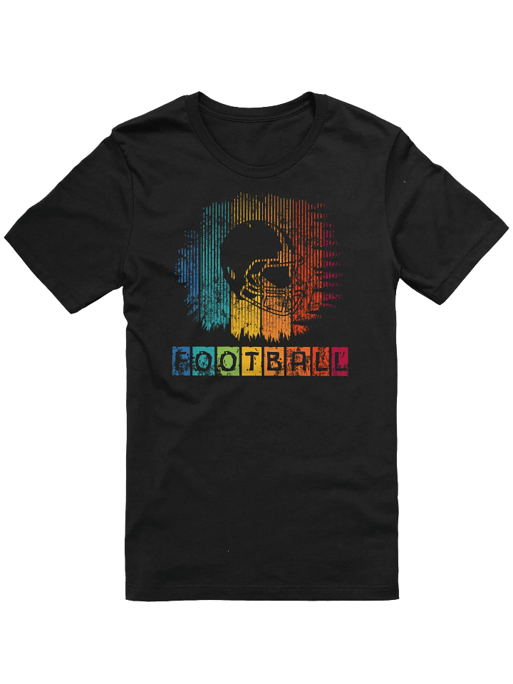 Retro Football Helmet T-Shirt – Vintage Grunge Sports Tee for American Football Fans product image (10)