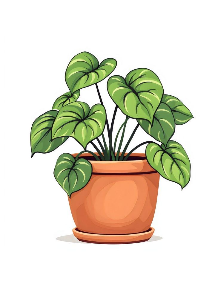 10 Pothos Vector Soft Aesthetics Clipart, Elegant Pothos Illustrations, Delicate Pothos Art, Vector Plant Illustrations product image (1)