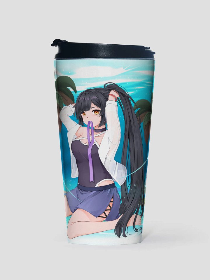 Steel Travel Mug - Saki Swimsuit (Tower of Fantasy) product image (1)
