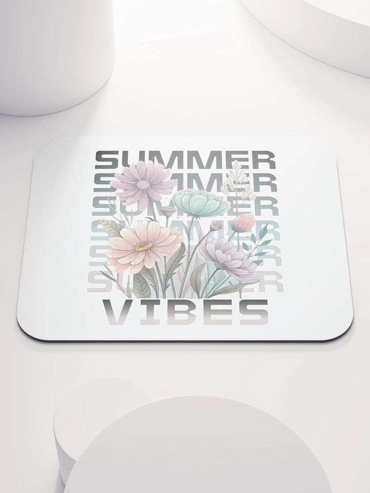 Summer Vibes Boho Flowers Floral Mouse Pad product image (2)
