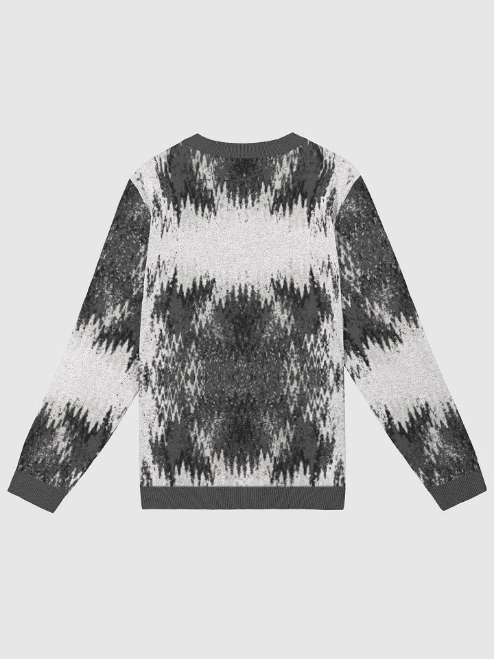 Shadow Ikat Knitted Sweater – Greyscale product image (2)