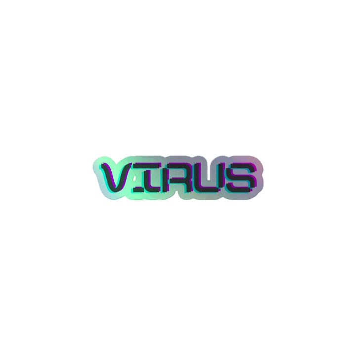 Virus Holographic Sticker product image (1)