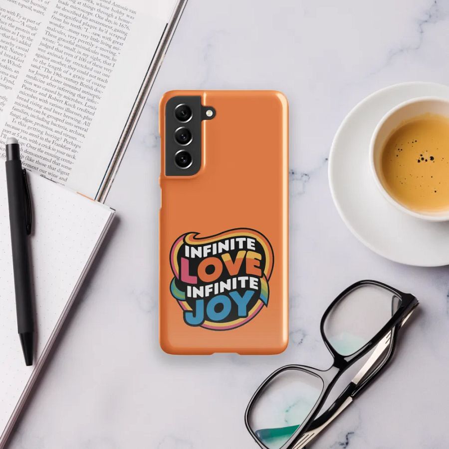 Infinite Love Infinite Joy Snap Case for Samsung (Orange) product image (11)