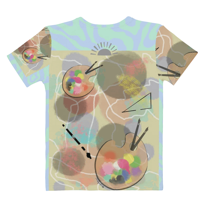 AbstractWear #3 Women's Crew Neck Tee/Pastels product image (1)