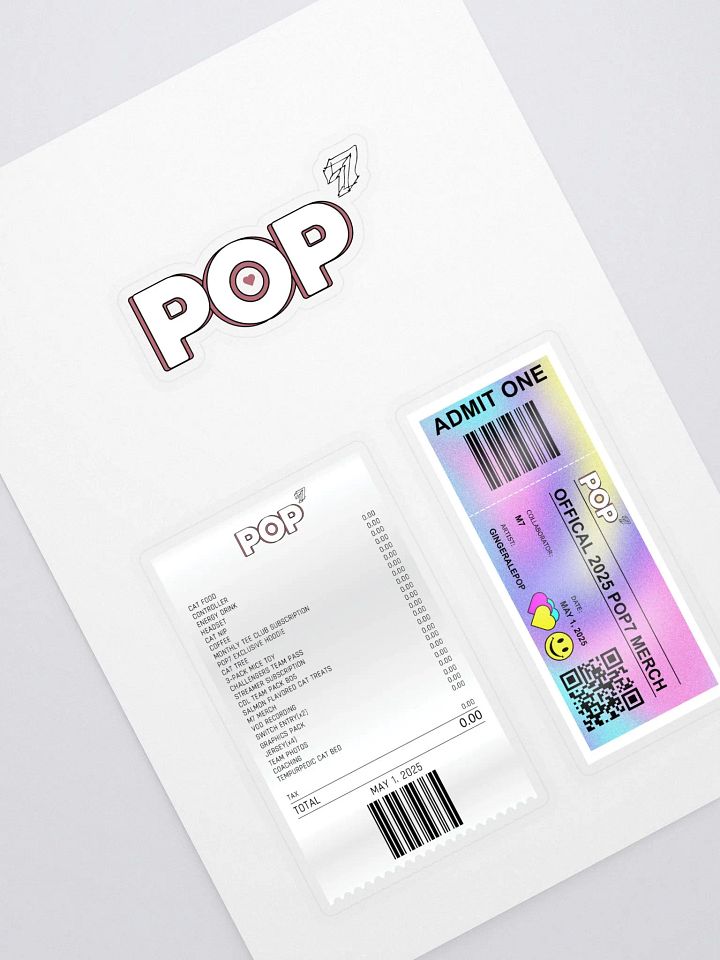 POP7 STICKER SHEET product image (1)