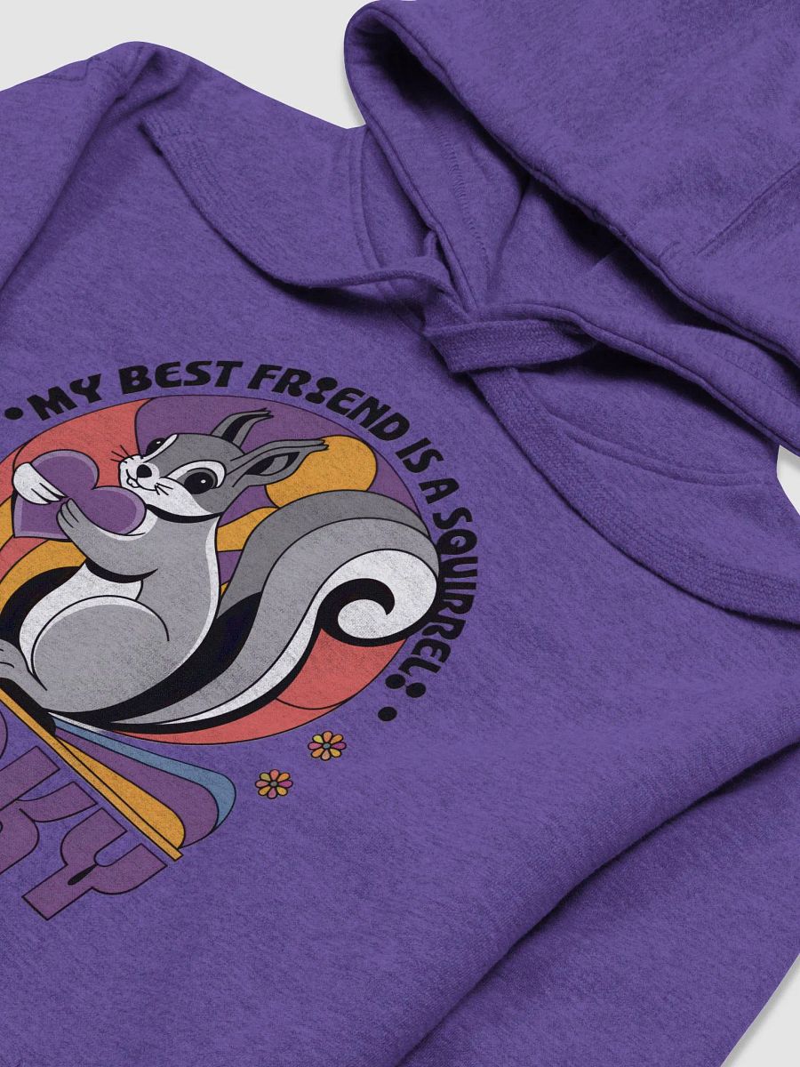 Super Soft and Comfy Hoodie: My Best Friend is a Squirrel, Purple product image (3)