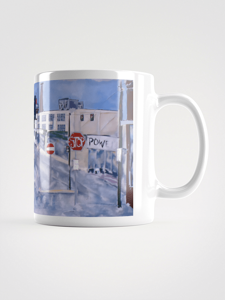 10th, Oak and Burnside, Portland, OR 1989 White Glossy Mug product image (2)