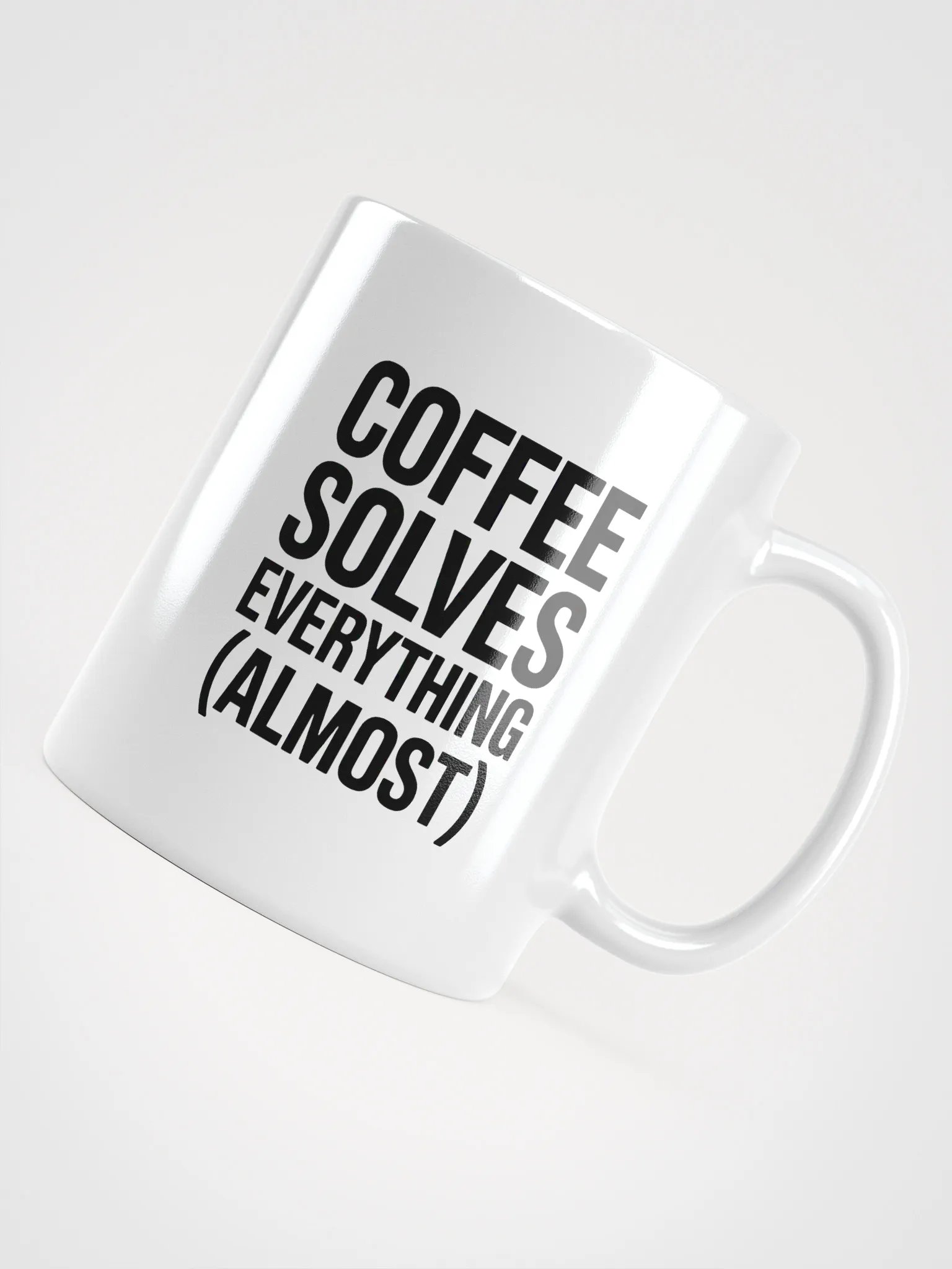 Coffee Solves Everything (Almost) Mug | Funny Coffee Mug product image (4)