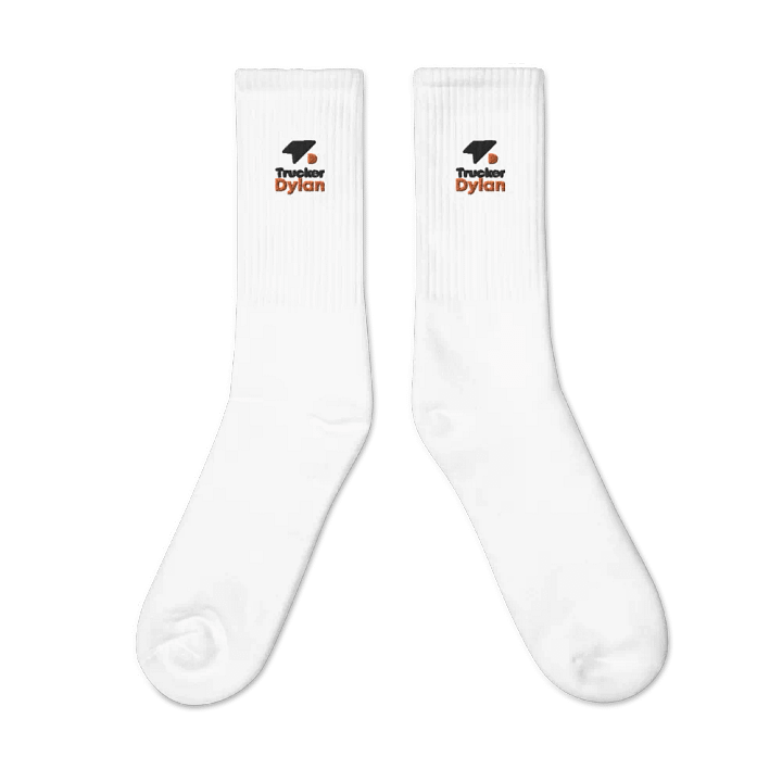 First Edition: TruckerDylan Socks with Logo in Black & Orange product image (2)