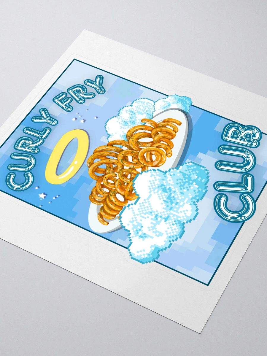 CURLY FRY CLUB kiss-cut sticker product image (3)