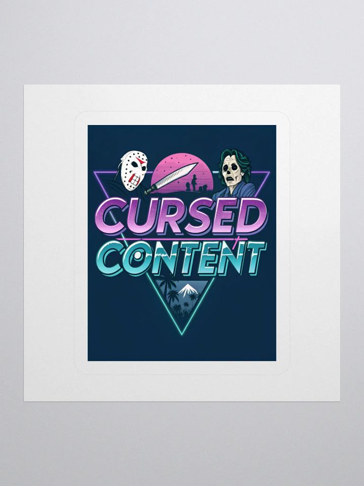 Cursed Content Sticker, Featuring the Shimmer Lake Slasher: Variant #3 product image (1)