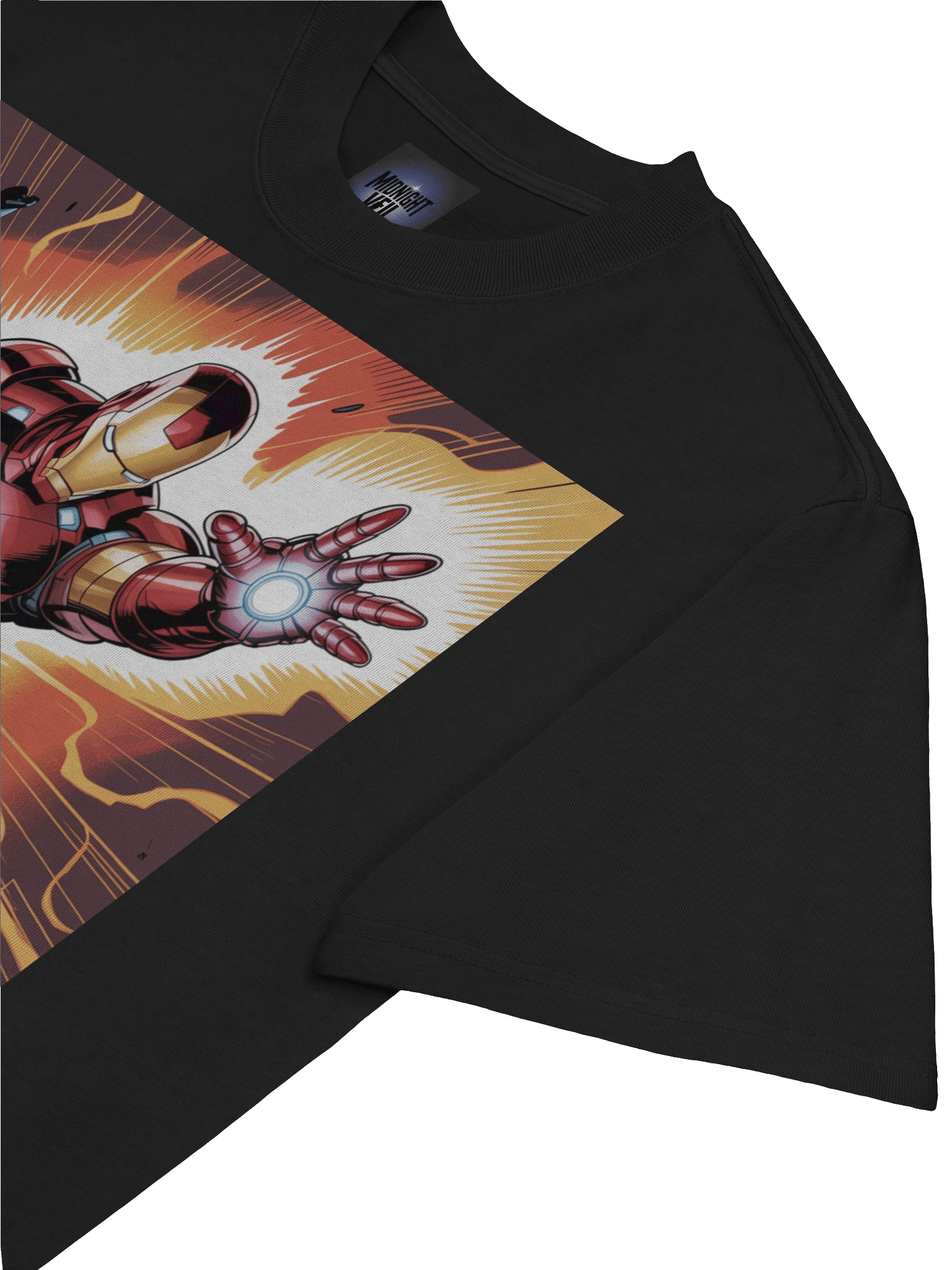 Iron Man Repulsor Eclipse Oversized Faded T-Shirt product image (7)