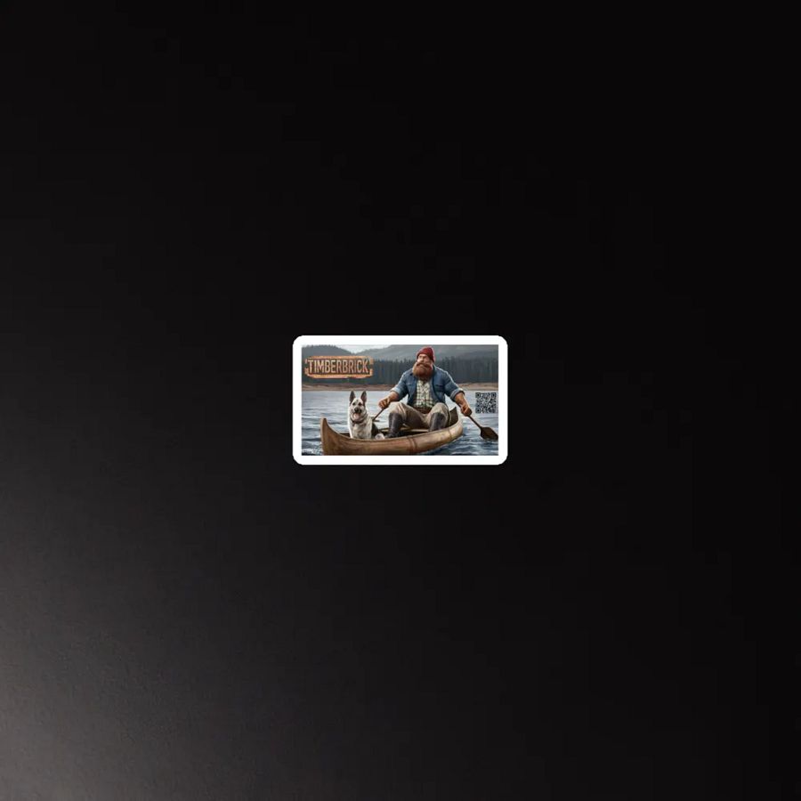 Leeloo and Timber in a Canoe Magnet product image (3)