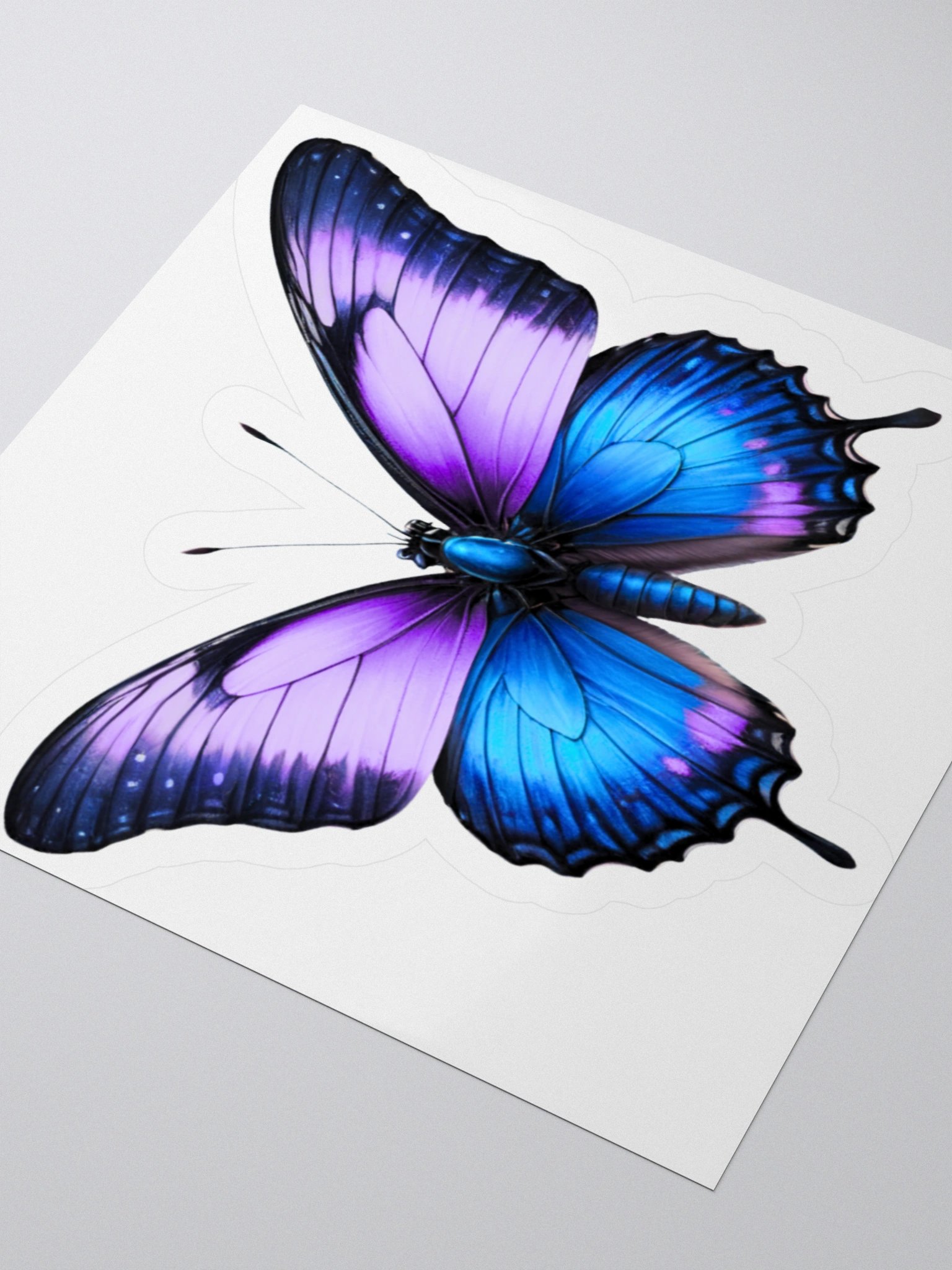 Vibrant Butterfly Kiss Cut Stickers product image (7)
