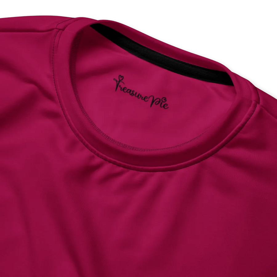 Plain Dark Red Light Summer Unisex Recycled Polyester Heavyweight Premium Sweatshirt by Treasure Pie product image (5)