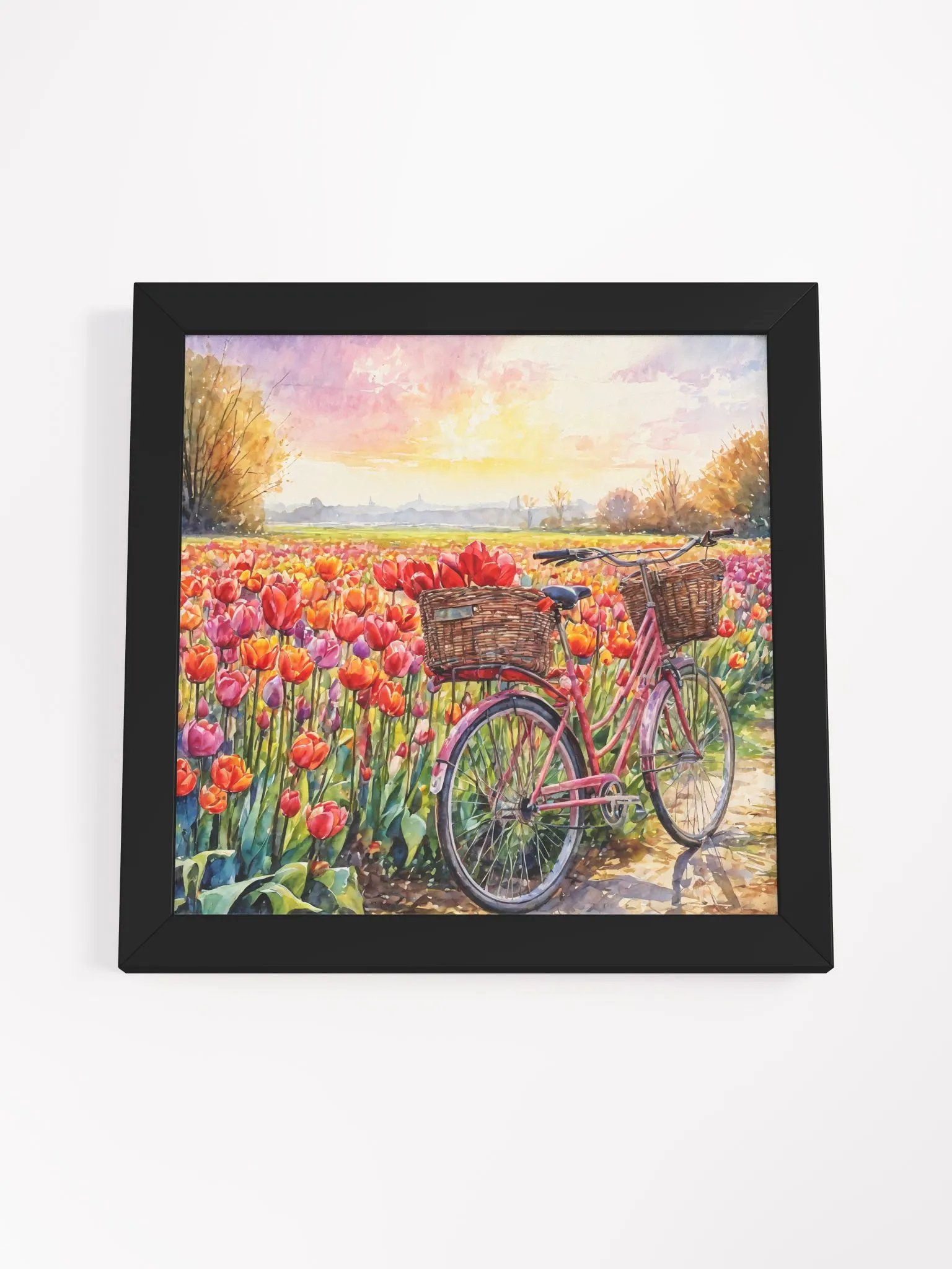 Pastel flower basket and bicycle product image (21)