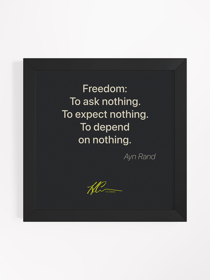 Ayn Rand Q4 - Framed Poster product image (1)