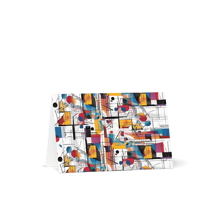 Kadinsky inspired birthday card product image (1)
