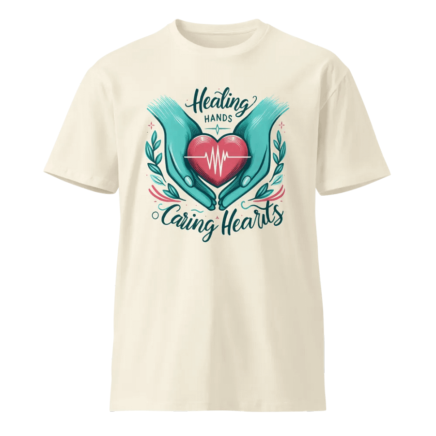 Healing graphics tees, Healing Hands Caring Hearts T-Shirt product image (1)