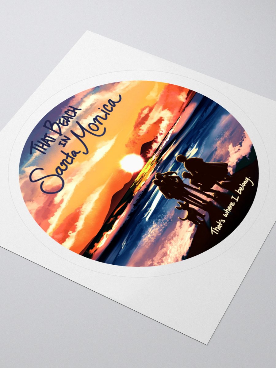 Santa Monica Lyric Sticker product image (3)