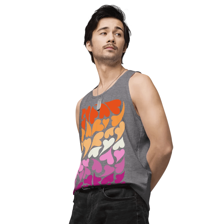 Nestled PRIDE Lesbian Tank Top product image (46)