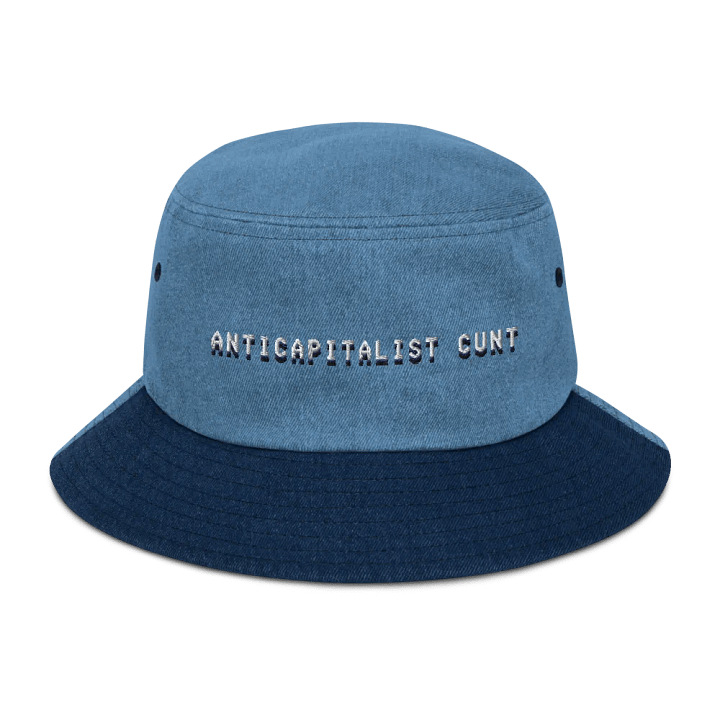 ANTICAPITALIST C*NT denim bucket hat product image (8)