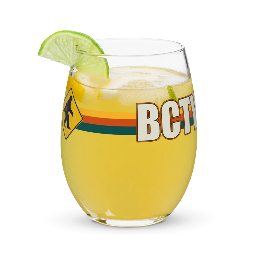 BCTV Oldschool Logo Stemless Wine Glass product image (9)