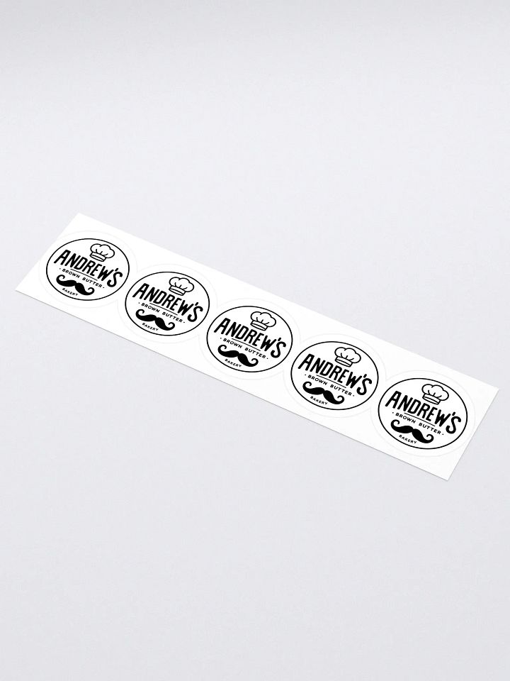 Andrew's Brown Butter Bakery Kiss Cut Stickers (Set of 5) product image (1)