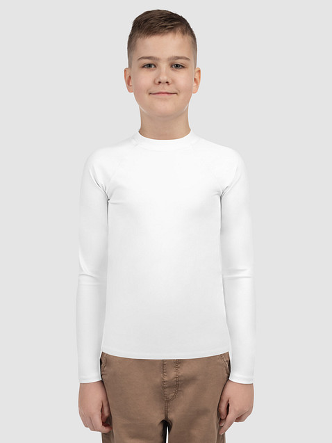 Photo showing All-Over Print Youth Rash Guard