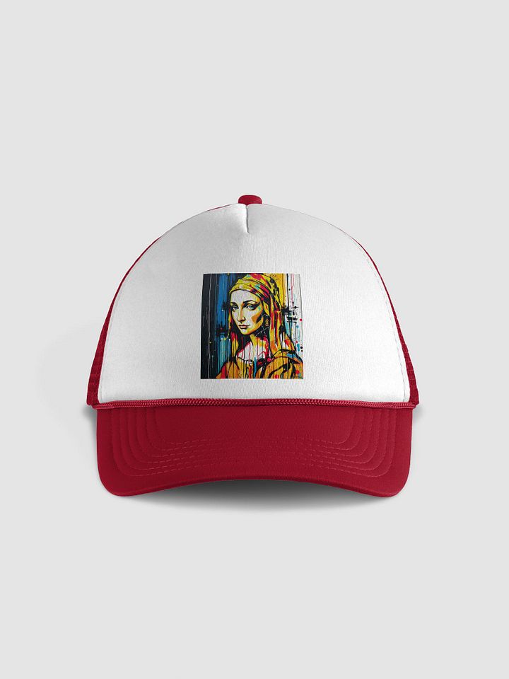 Serene Scarf Stylized Trucker Hat product image (1)