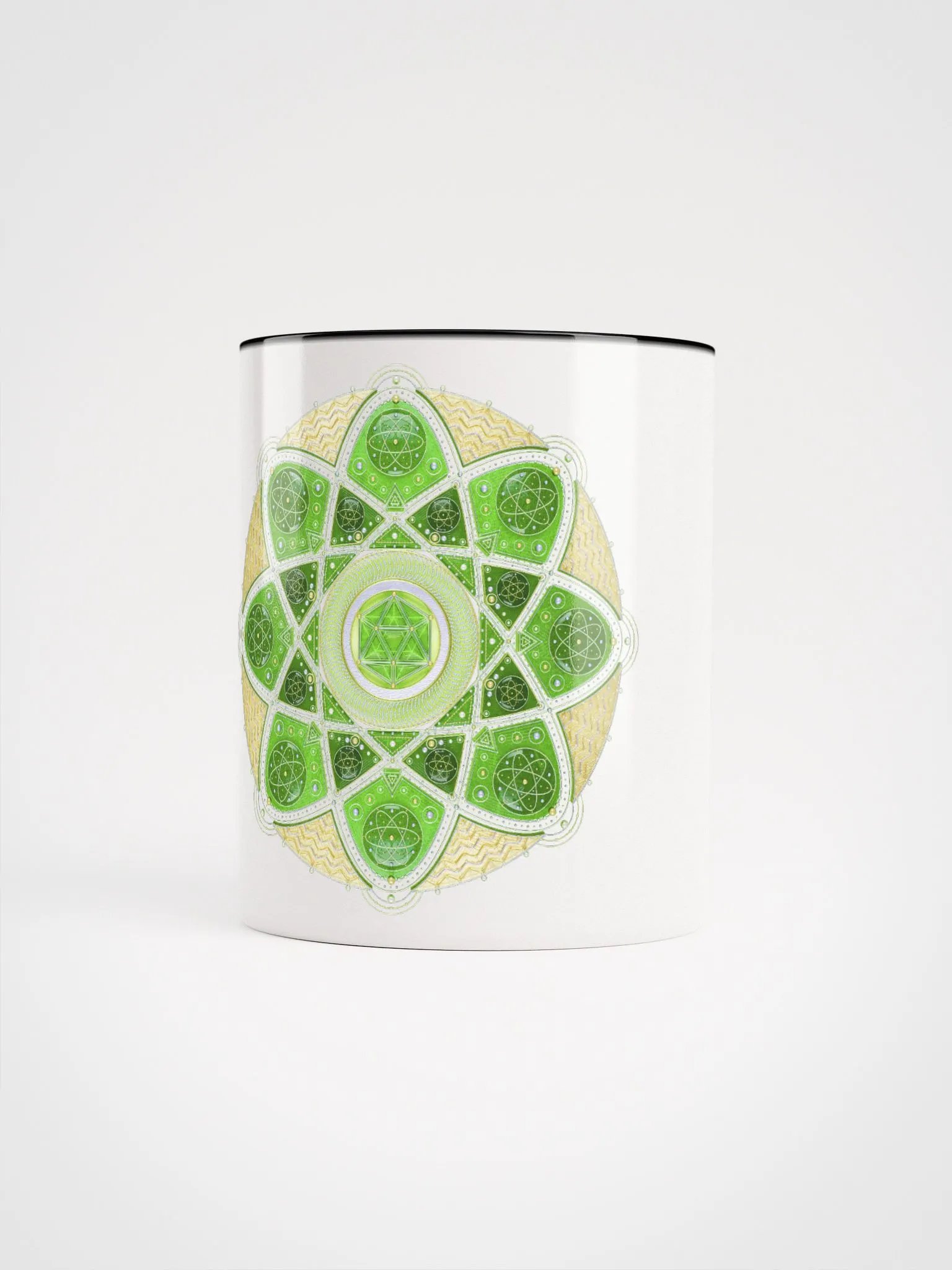 Mandala of Love Ceramic Mug with Color Inside product image (1)