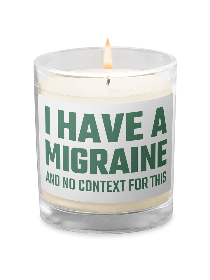 I have a migraine soy candle product image (1)