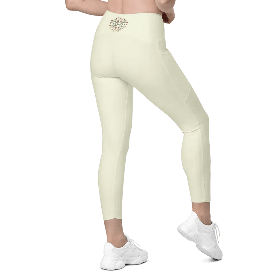 Sun-Kissed BlueTink Crossover Leggings with Pockets product image (9)