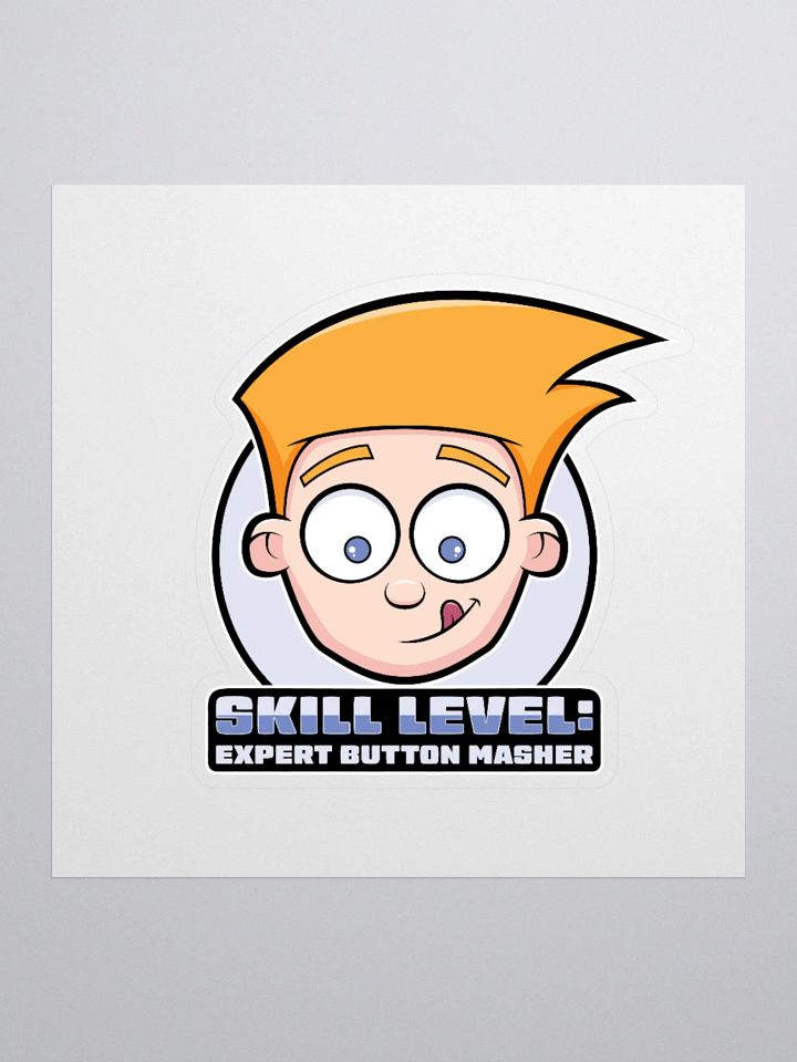 Cute Gamer Sticker – Expert Button Masher Design product image (3)