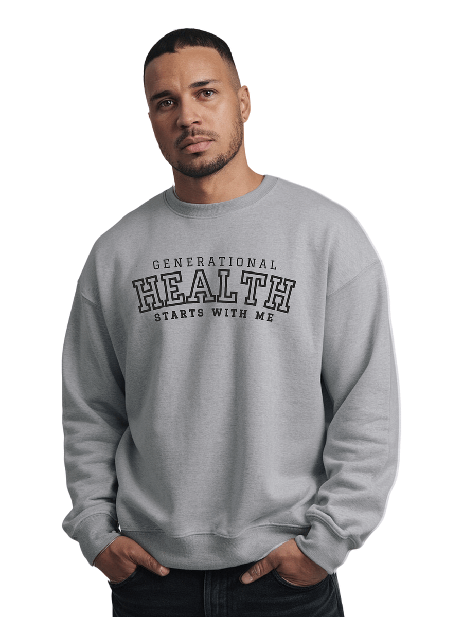 Generational Health Starts with Me - Grey Unisex Organic Sweatshirt product image (4)