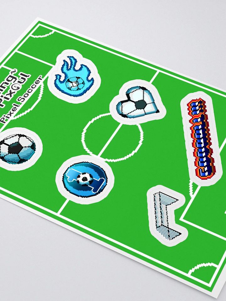 Pixel Soccer Sticker Sheet product image (2)