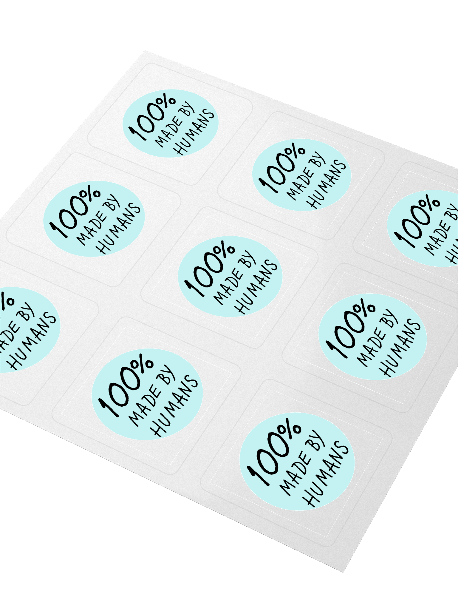 "100% Made By Humans" sticker product image (3)
