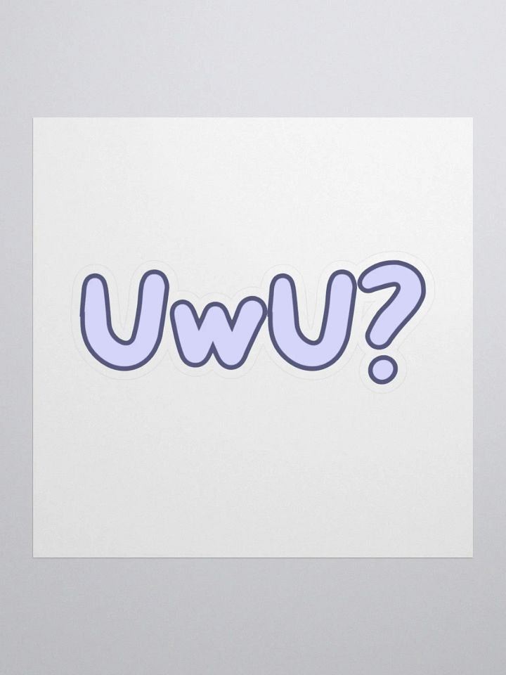 UwU? Sticker, Blue product image (3)