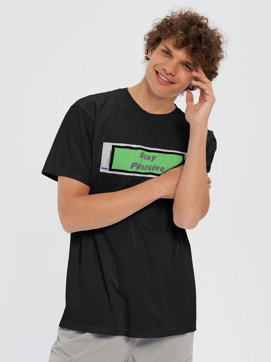 Stay positive battery shirt product image (5)
