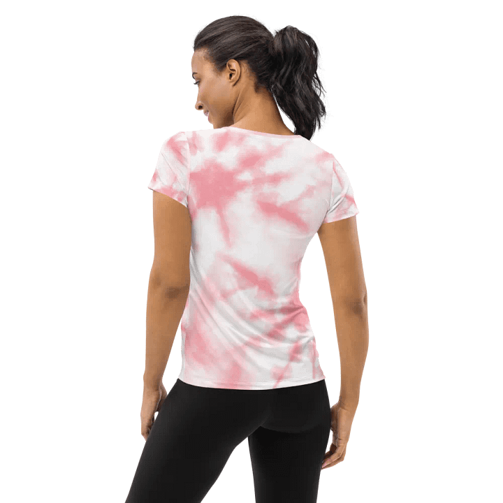 Radiant Radial Tie-Dye Women's Athletic Tee product image (2)