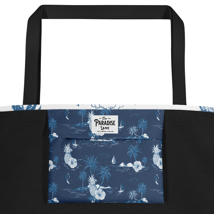 Tropical Island Large Tote Bag with Pocket product image (5)