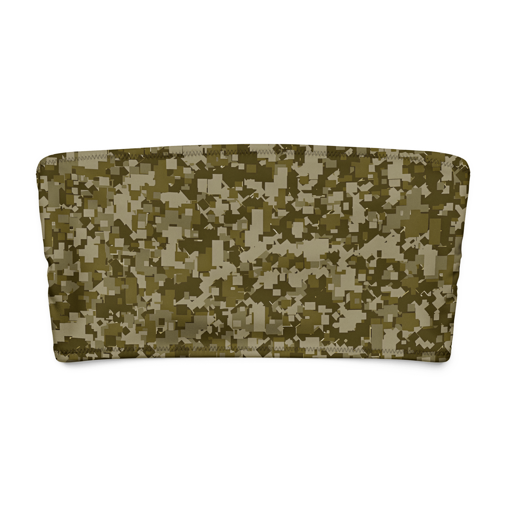 Pixelated Camo Dreams Bandeau Bikini Top product image (8)
